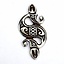 Pendentif celtique de cheval de mer, argentait - Celtic Webmerchant