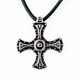 Cuthbert cross, silvered - Celtic Webmerchant