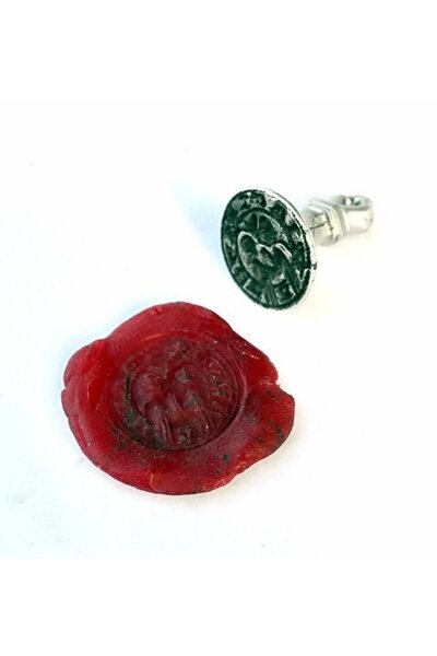 Medieval English seal, silvered - Celtic Webmerchant