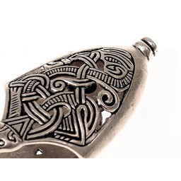 Scabbard Borre Stil beenden, versilbert - Celtic Webmerchant