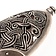 Scabbard end Borre style, silvered - Celtic Webmerchant