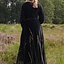 Velvet cotehardie Christina, svart - Celtic Webmerchant