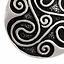 Amulet Celtic trisquelion, silvered - Celtic Webmerchant