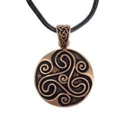 Amuleto trisquelion celtica, bronzo - Celtic Webmerchant