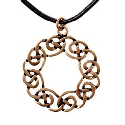 Amulet Celtic krans, bronze - Celtic Webmerchant