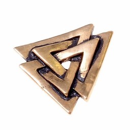 Valknut amulett, brons - Celtic Webmerchant