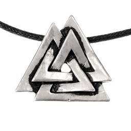 Valknut amulett, försilvrade - Celtic Webmerchant