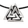 amuleto valknut, plateado - Celtic Webmerchant