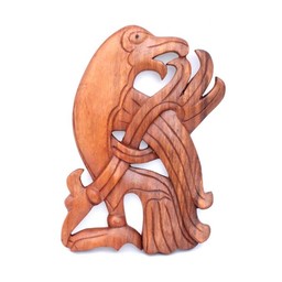 Sculpture en bois, Corbeau viking - Celtic Webmerchant