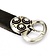 Alemanic belt, black, silvered - Celtic Webmerchant