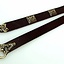 Ceinture de luxe viking style Borre, marron, argenté - Celtic Webmerchant