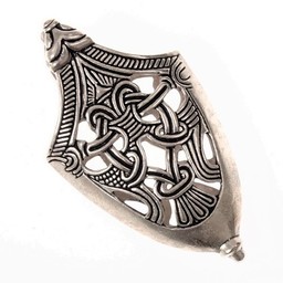 Scabbard end Valleberga, silvered - Celtic Webmerchant