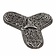 Vikingbroche Tranby, verzilverd - Celtic Webmerchant