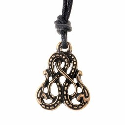 Viking amulet Midgård slange, forsølvede - Celtic Webmerchant