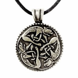 Pendentif en étain chasse sauvage, argentait - Celtic Webmerchant