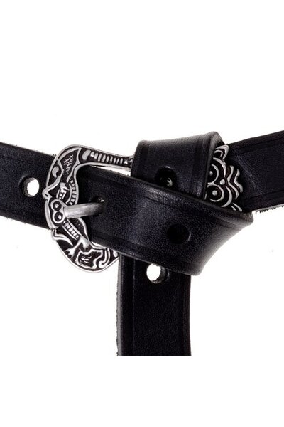 Birka cintura, nero, argentato - Celtic Webmerchant