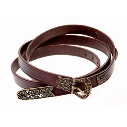 Birka luxe de ceinture, brun, argenté - Celtic Webmerchant