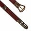 Birka belt deluxe, brown, silvered - Celtic Webmerchant