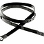 Birka belt deluxe, black, silvered - Celtic Webmerchant