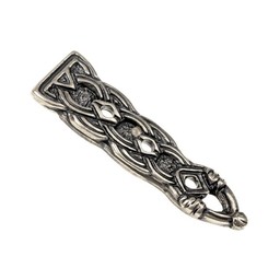 Birka belt end Borre style, silvered - Celtic Webmerchant