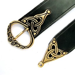 Borre ceinture de Viking, noir, argenté - Celtic Webmerchant