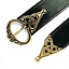 Borre ceinture de Viking, noir, bronze - Celtic Webmerchant