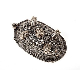 Broche tortue Viking Birka, tombe 860, argentait - Celtic Webmerchant