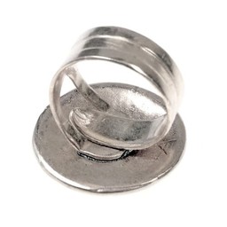 Birka Viking ring Borre style, silvered - Celtic Webmerchant