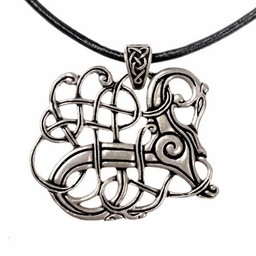 Viking jewel Lindholm Hoeje, silvered - Celtic Webmerchant