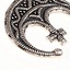 Lunula amulet z krzyża, posrebrzane - Celtic Webmerchant