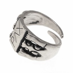 Paz anillo medieval, plateado - Celtic Webmerchant
