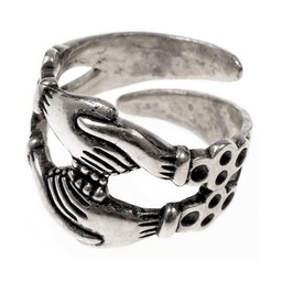 anillo de compromiso medieval, argentado - Celtic Webmerchant