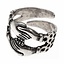 Medieval engagement ring, silvered - Celtic Webmerchant