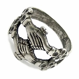 anillo de compromiso medieval, argentado - Celtic Webmerchant