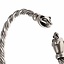 Vichingo bracciale con teste donnola, argentato - Celtic Webmerchant