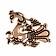 Viking peacock brooch, silvered - Celtic Webmerchant