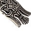 10. wieku Rusvik Raven amulet, posrebrzane - Celtic Webmerchant