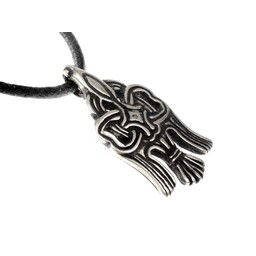 10. wieku Rusvik Raven amulet, posrebrzane - Celtic Webmerchant