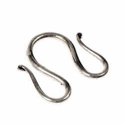 Viking jewelry hook, double, silvered - Celtic Webmerchant