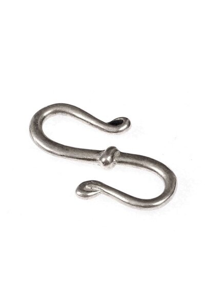 Viking gancho de la joyería, 2,5x1,2 cm, plateado - Celtic Webmerchant