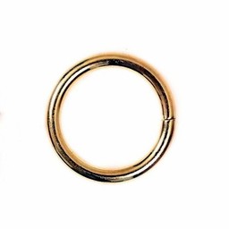 Closed ring, S, silvered