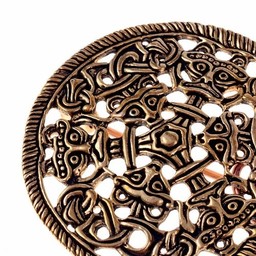 Borre stil skiv fibula, brons - Celtic Webmerchant
