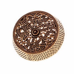 Gotland drum brooch, bronze - Celtic Webmerchant