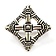 Viking Kreuz Fibula Uppåkra, versilbert - Celtic Webmerchant