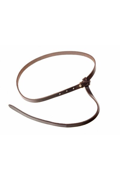 Ceinture celtique de La Tène avec crochet de ceinture, brun - Celtic Webmerchant