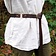 Ceinture en cuir avec boucle en anneau, cuir fendu brun - Celtic Webmerchant