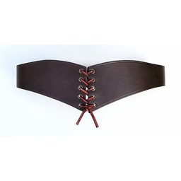 Ceinture Corset Bertholdin A, en cuir marron - Celtic Webmerchant