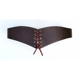 Corset belt Bertholdin A, brown leather - Celtic Webmerchant