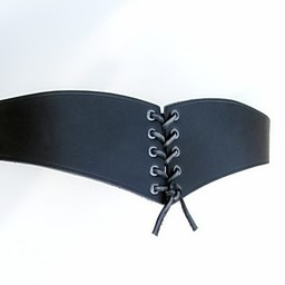 Ceinture Corset Bertholdin A, en cuir noir - Celtic Webmerchant