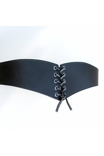 Ceinture Corset Bertholdin B, cuir noir - Celtic Webmerchant